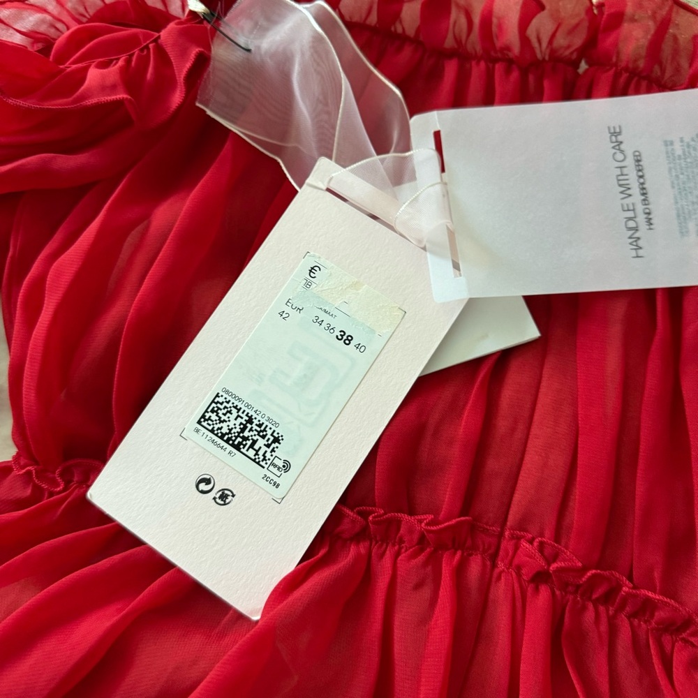 H&M x Giambattista vali cold shoulder rhinestone dress. - Picture 9 of 10